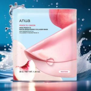 anua brightening collagen mask peach 70 niacin