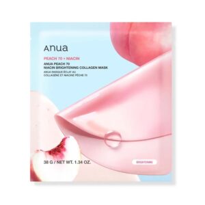 anua brightening collagen mask peach 70 niacin