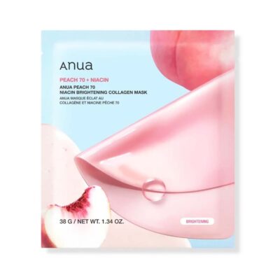 anua brightening collagen mask peach 70 niacin