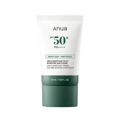 anua anua heartleaf silky moisture sunscreen 50ml
